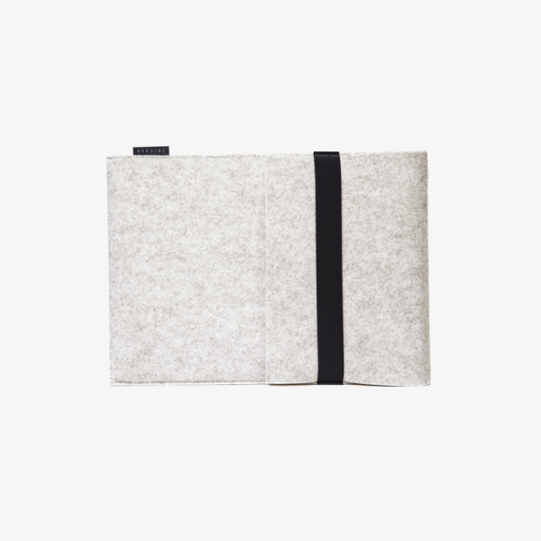 wool felt laptop sleeve sand front
